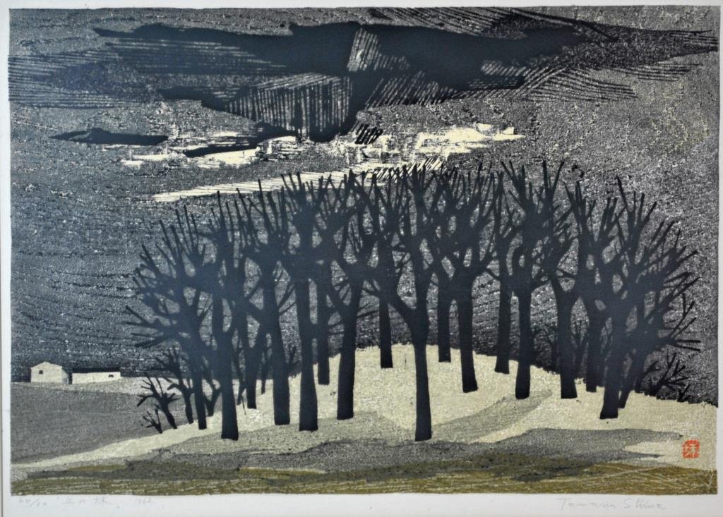 TAMAMI SHIMA WOODBLOCK PRINT (1 of 5)