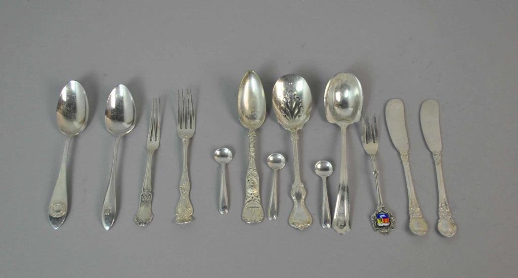 (13) ASSORTED STERLING FLATWARE GROUP (1 of 1)