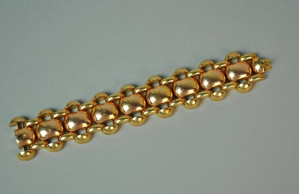 BI-COLOR GOLD LINK BRACELET (1 of 2)