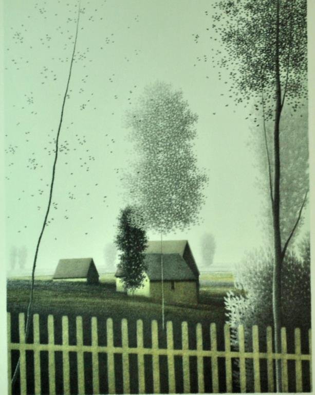 ROBERT KIPNISS LITHOGRAPH - ROADSIDE (1 of 4)