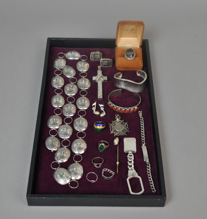 (16) PIECE STERLING JEWELRY GROUP (1 of 2)