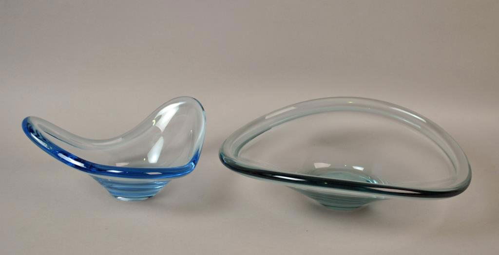(2) HOLMEGAARD DENMARK FREE-FORM BOWLS (1 of 2)