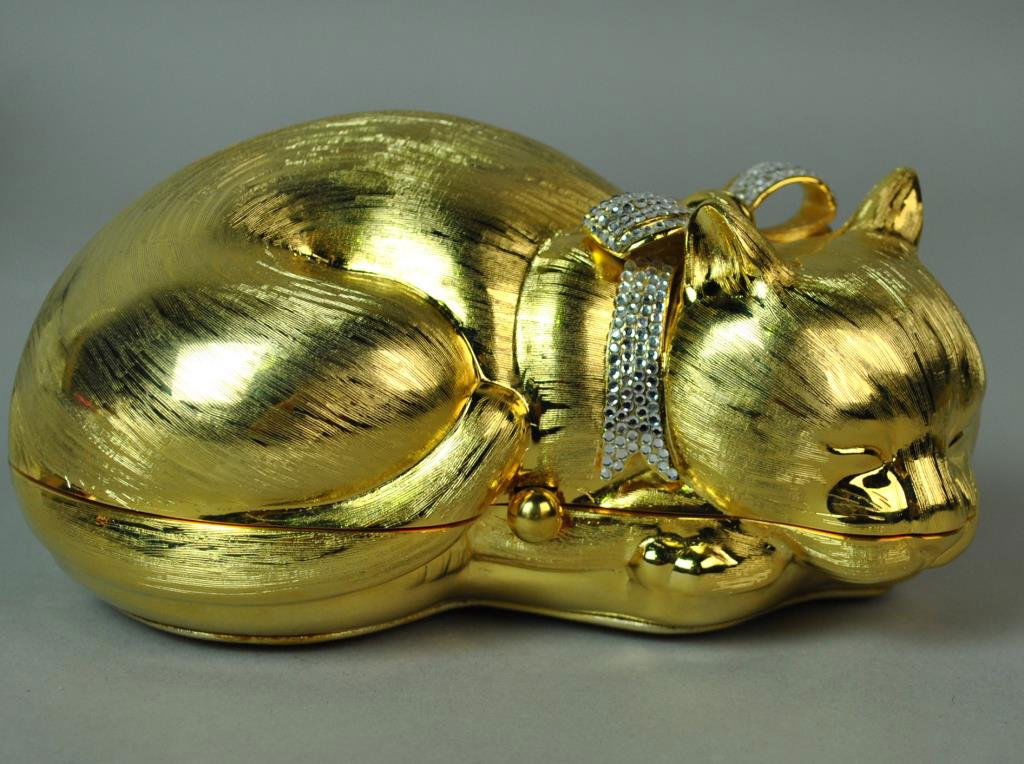 JUDITH LEIBER CAT MINAUDIERE (1 of 5)