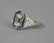 ART DECO PLATINUM, DIAMOND & SAPPHIRE RING