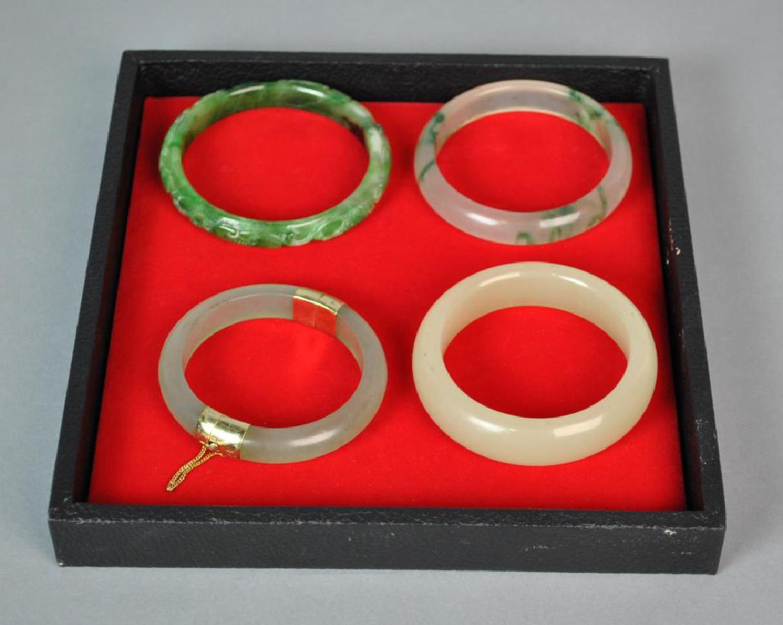 (4) CONTEMPORARY CHINESE JADE BANGLES (1 of 1)