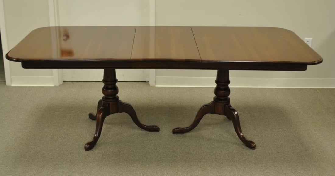 ETHAN ALLEN DINING TABLE WITH AS-IS SURFACE (1 of 2)