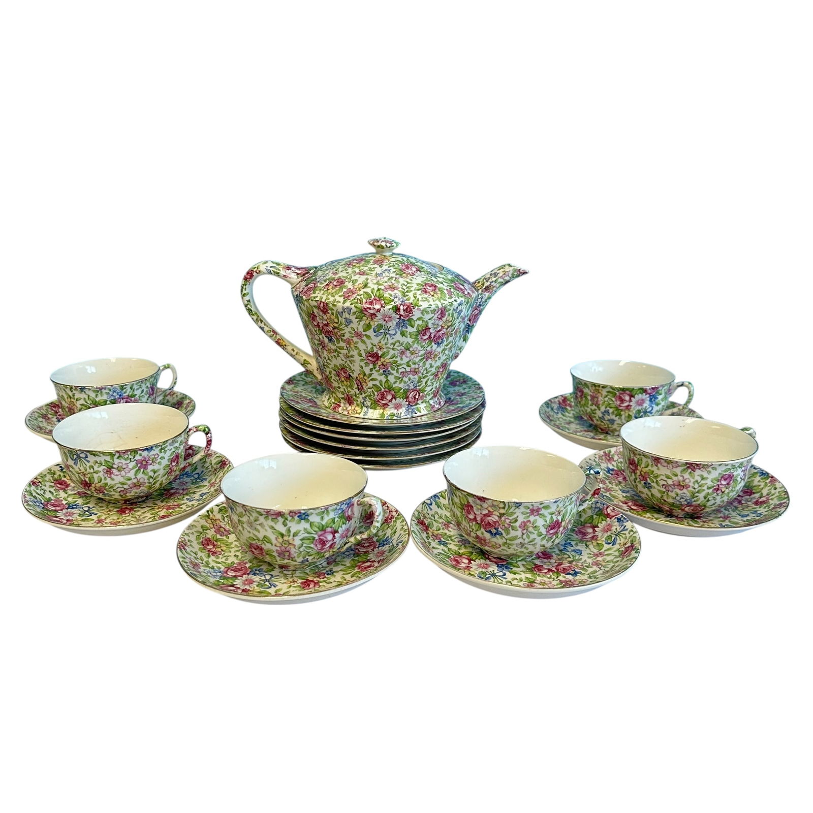 Made in Japan Floral Tea Set for 6 (1 of 12)