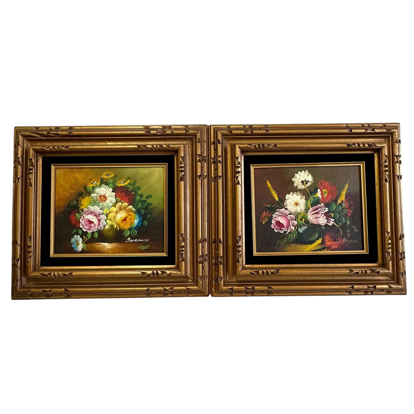 Pair of Still Life Paintings Wood Frames (1 of 8)
