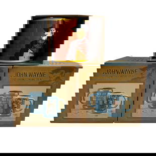 Lot of John Wayne Duke Mugs: John Wayne Duke Mugs. These are 3 new in box John Wayne Mugs. All are 20 ounces. Nice collector pieces.