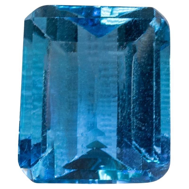 London Blue 10.5 Carat Topaz Emerald Cut Loose Gemstone (1 of 6)