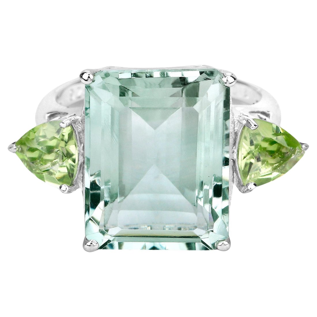 Exquisite Green Amethyst Ring 12.00 Carats (1 of 4)