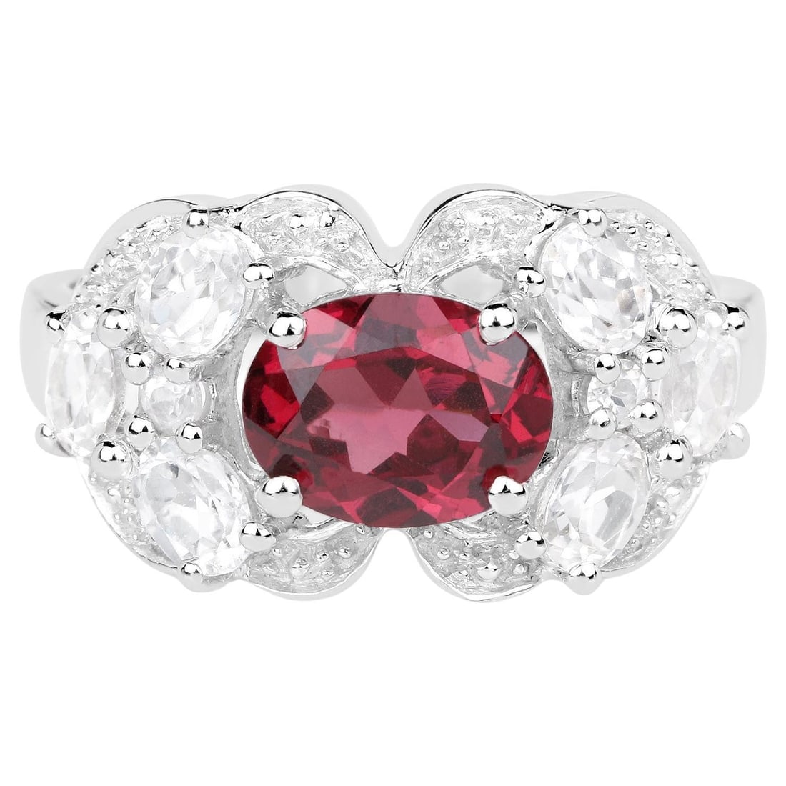 Exceptional Rhodolite Garnet Ring 3.15 Carats (1 of 5)
