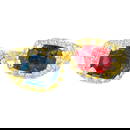 Rare Natural Blue and Red Spinel Bypass Ring Diamond Setting 4 Carats 18K Gold