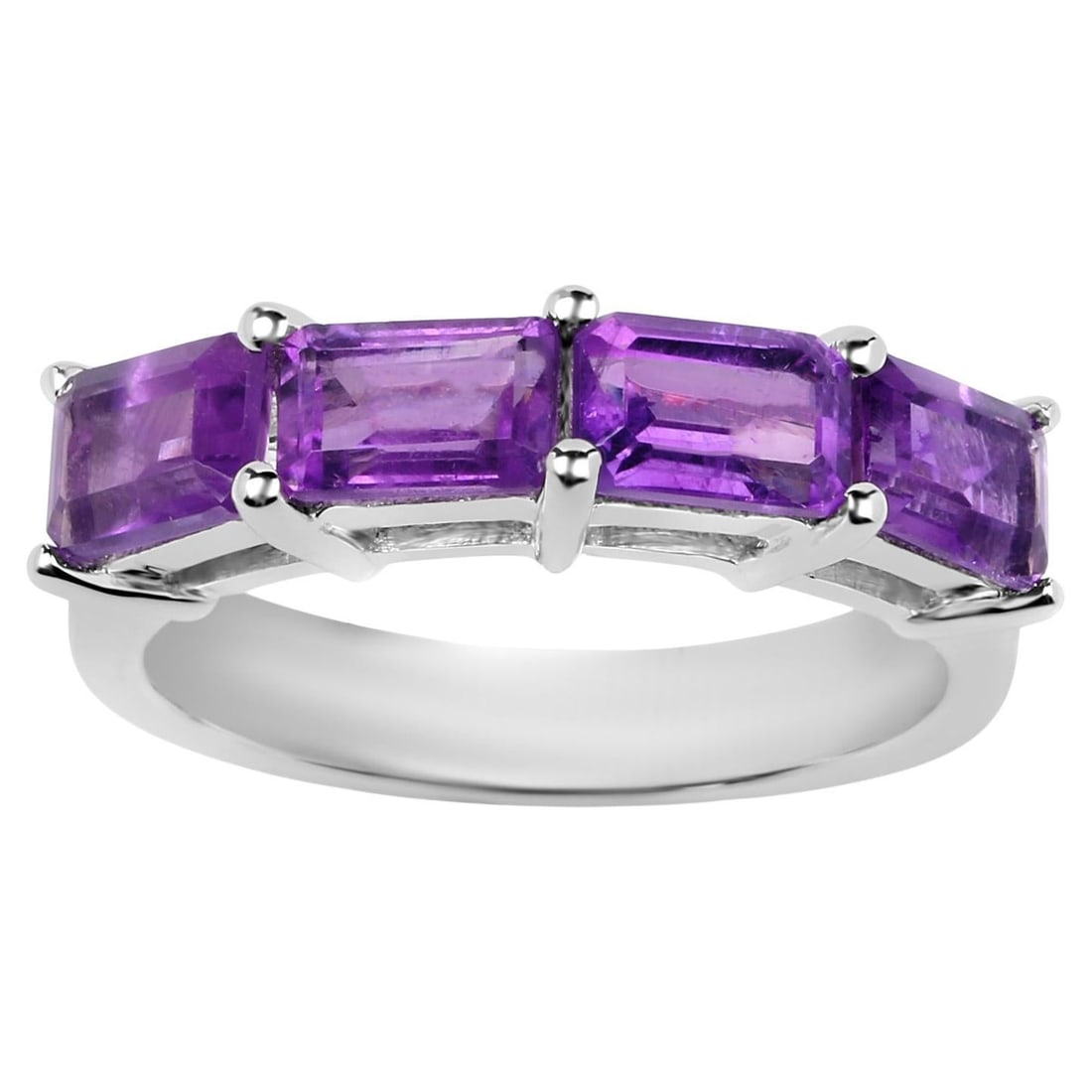 Natural Amethyst Band Ring 2.24 Carats (1 of 4)