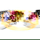 Multicolor Gemstones Ring Citrine Rhodolite Iolite 2.71 Carats 14K Gold Plated