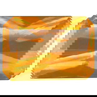 Natural Mexican Fire Opal 5.45 Carat Emerald Cut Loose Gemstone Play-of-Color: Ignite your collection with the captivating brilliance of this 5.45 carat Natural Mexican Fire Opal, expertly cut into an emerald cut to maximize its radiance. Sourced from Mexico, this gemstone glows