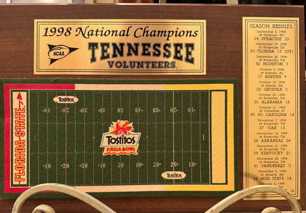 Fiesta Bowl 1988 National Champions: Tostitos-Fiesta Bowl Tennessee Vs. Florida State
