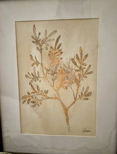 Gold Floral: Painting by: Hopper