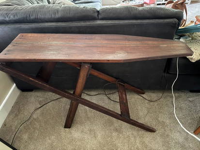 antique ironing board: Late 19th Century antique collapsable ironing board