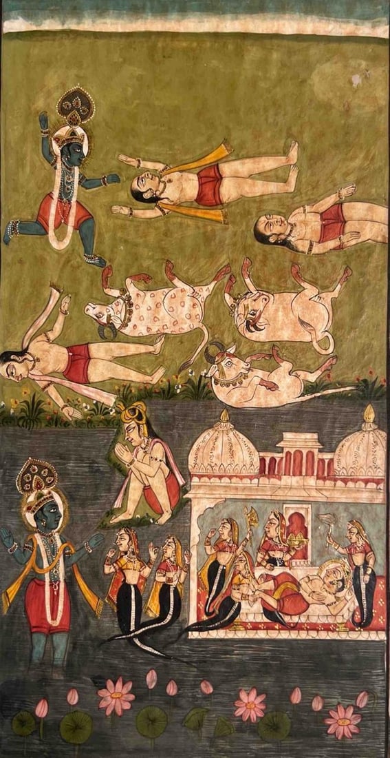KRISHNA SUBDUES KALIYA NAGA (1 of 1)