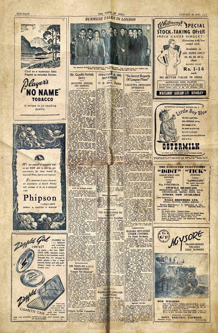 THE TIMES OF INDIA, JANUARY 18, 1947 - PRINT - 3