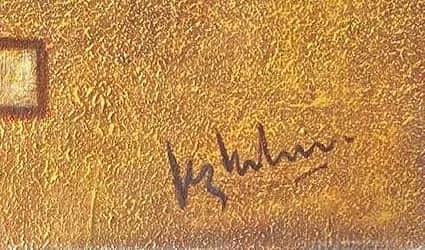 K.S. KULKARNI (1916 – 1994) ABSTRACT BIRD AND BEAST OIL ON CANVAS - 2