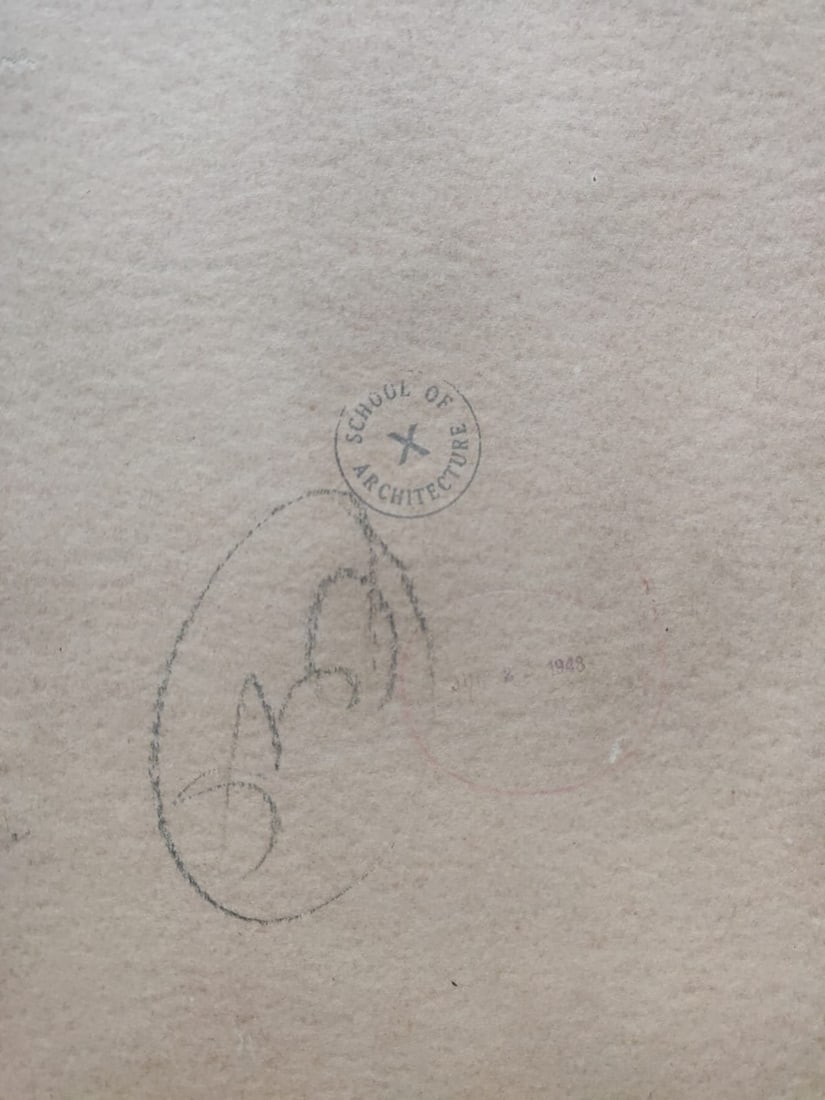 SAWLARAM LAKSHMAN HALDANKAR (1882–1968) WATERCOLOUR ON CARDBOARD/PAPER CHURCH AT DUSK1954 - 2