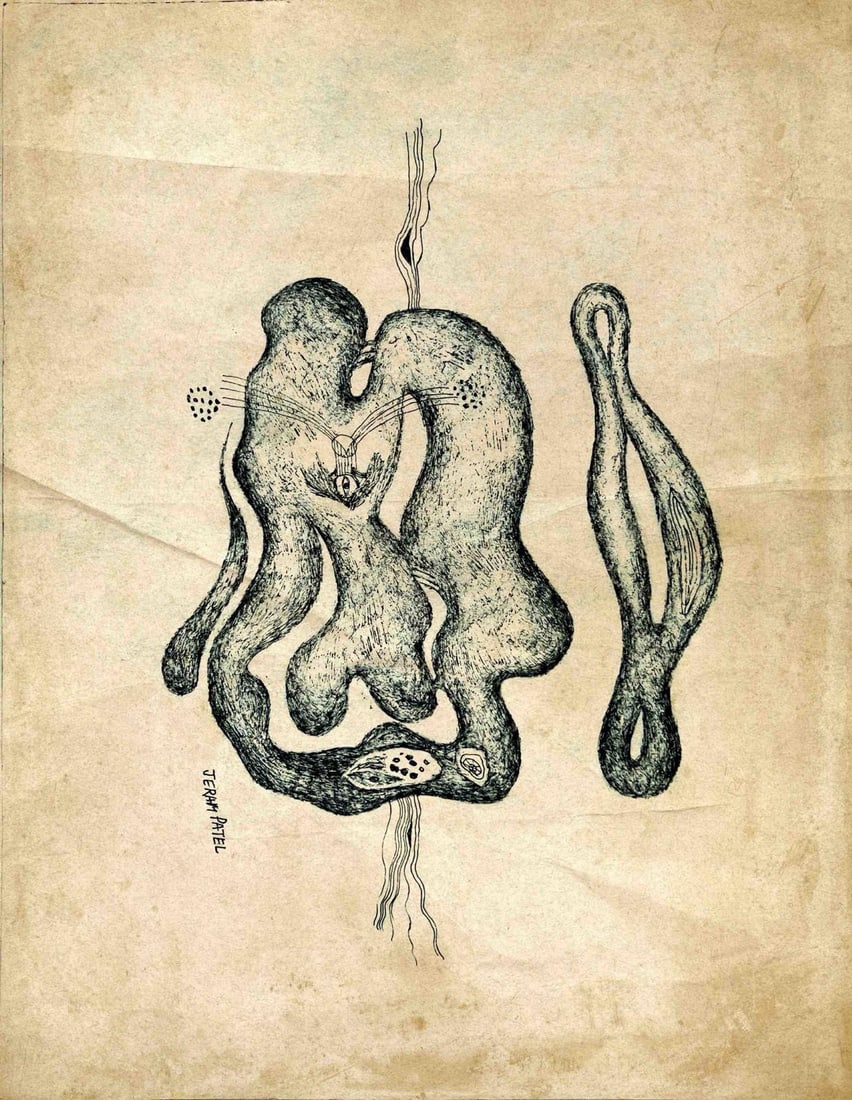 JERAM PATEL (1930 - 2016) WATERCOLOR ON PAPER, SIGNED BOTTOM RIGHT 15.5 x 11 INCH: JERAM PATEL (1930 - 2016) WATERCOLOR ON PAPER, SIGNED BOTTOM RIGHT 15.5 x 11 INCHTHIS WATERCOLOR PAINTING BY JERAM PATEL, SIGNED AT THE BOTTOM RIGHT, SHOWCASES HIS EXPERTISE IN CAPTURING SUBTLE NUANCE