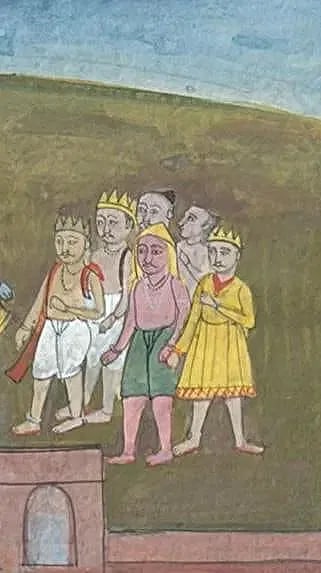 RARE UNFINISHED INDIAN PAHARI MINIATURE PAINTING FROM PUNJAB HILLS: RARE UNFINISHED INDIAN PAHARI MINIATURE PAINTING FROM PUNJAB HILLS - THIS EXCEPTIONAL PIECE, ORIGINATING FROM THE PUNJAB HILLS IN THE INDIAN PAHARI TRADITION, REMAINS AN UNFINISHED YET CAPTIVATING EXA