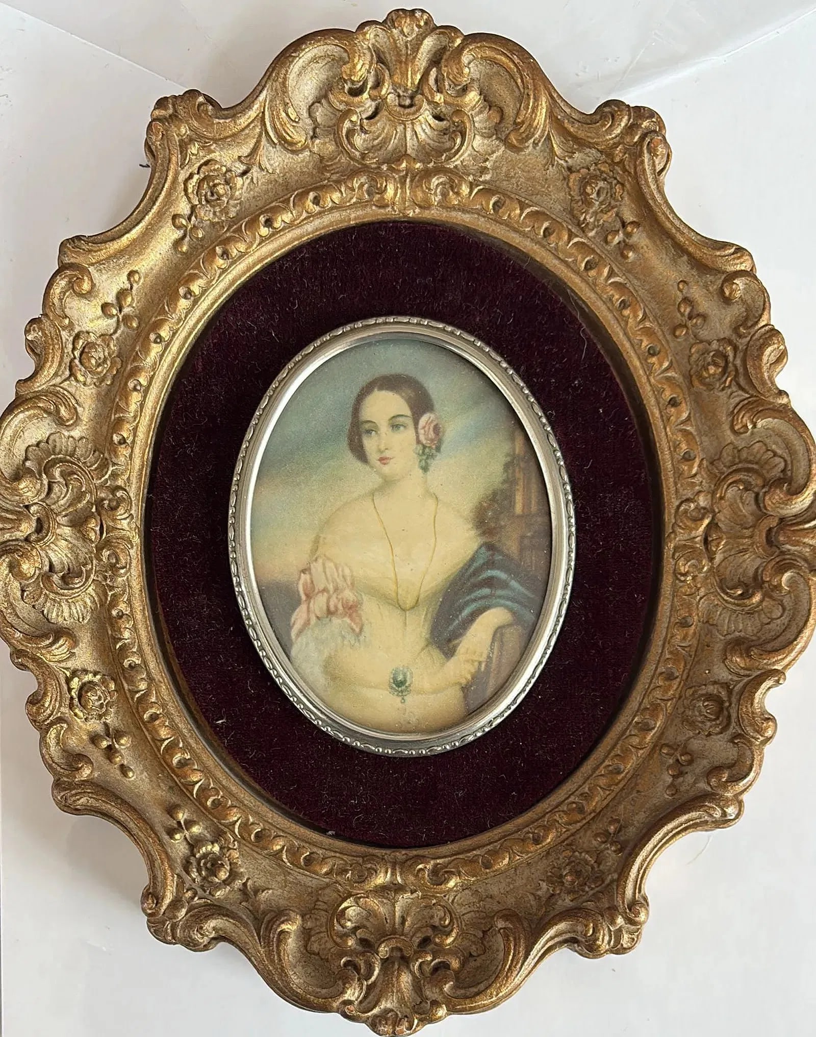19TH CENTURY RUSSIAN PORTRAIT ON PORCELAIN PLAQUE (1 of 1)