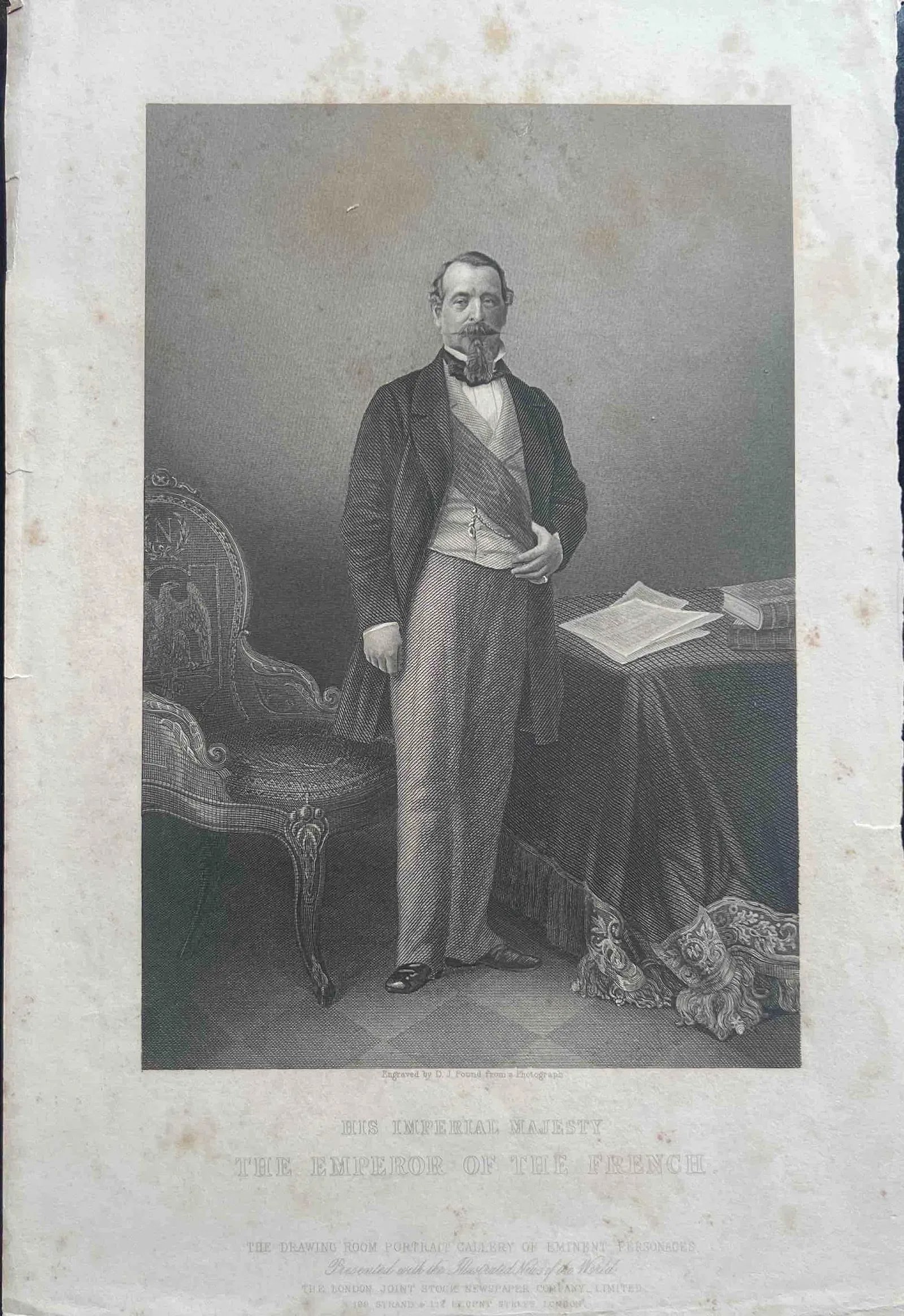 HISTORICAL ENGRAVED PORTRAIT OF A DIGNIFIED MAN (1 of 1)