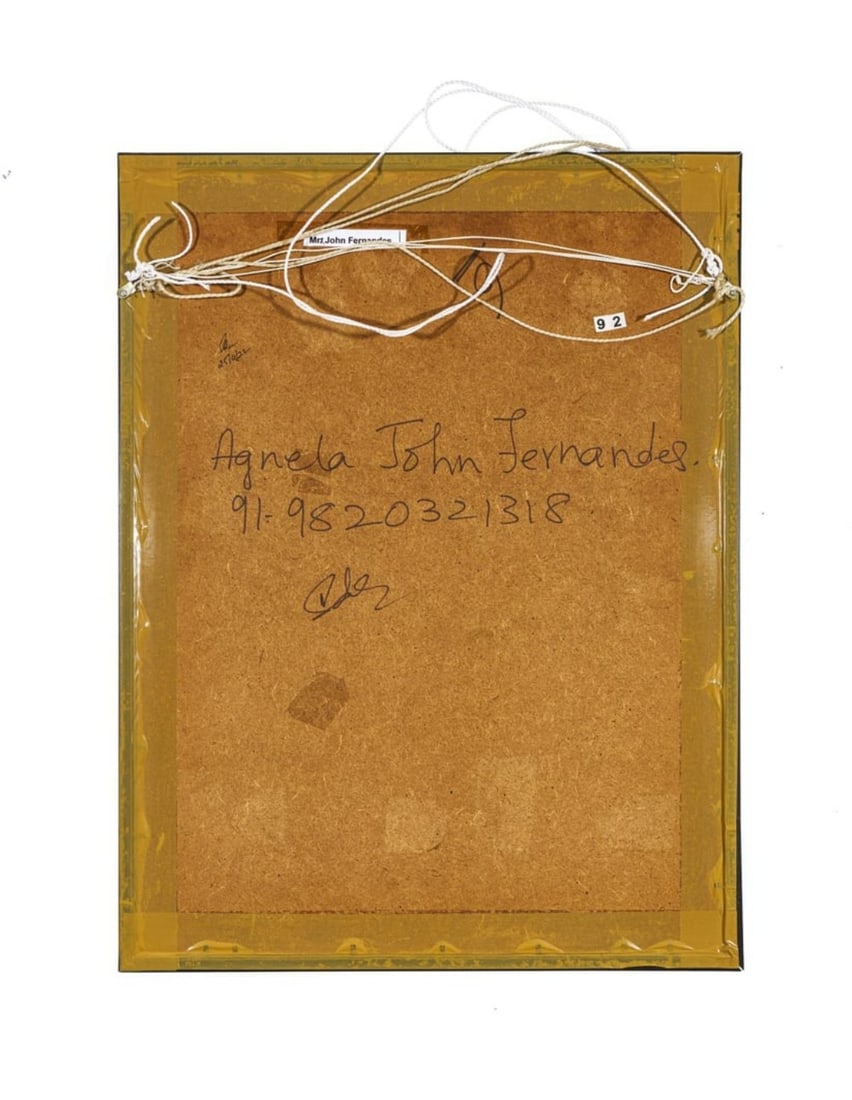 JOHN FERNANDES, 1991 "UNTITLED" WATERCOLOUR ON PAPER 21 x 18 IN - 2