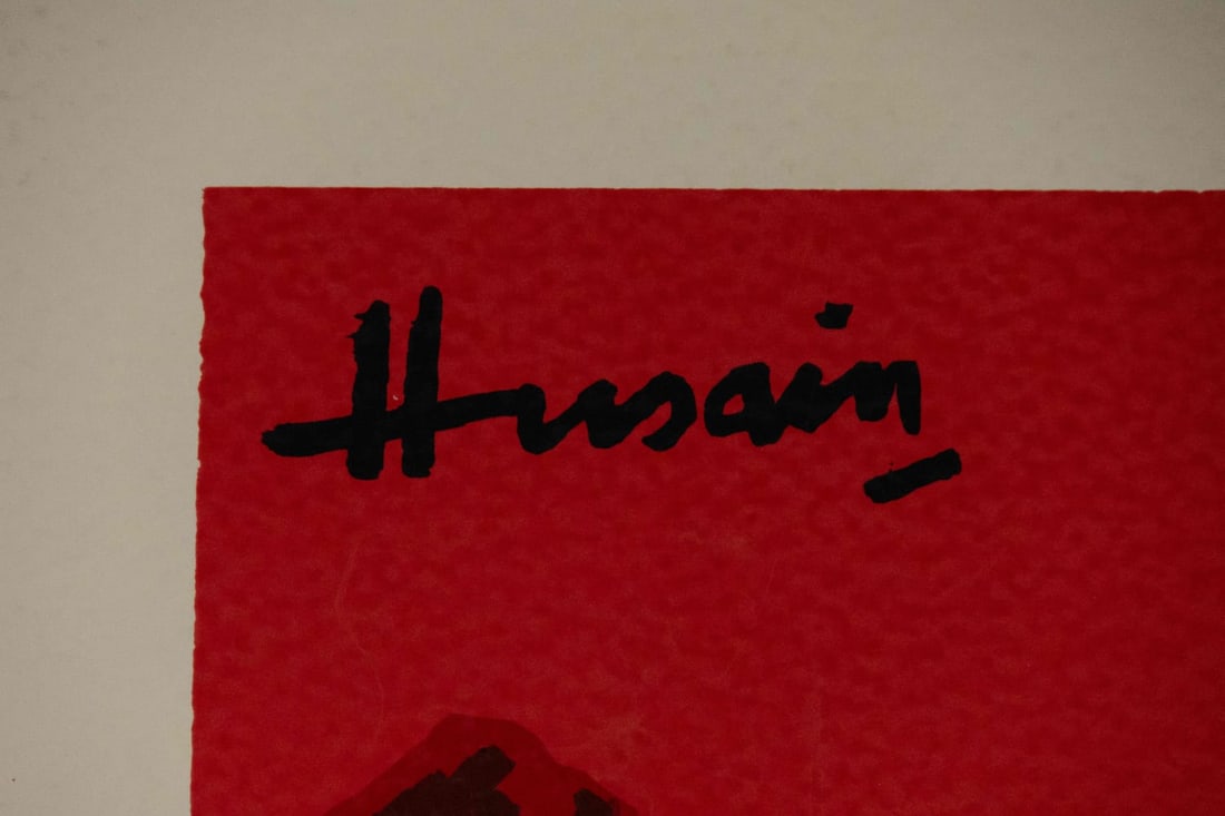 MAQBOOL FIDA HUSAIN (1915-2011) HORSE SERIGRAPH IN COLOURS, ARTIST'S PROOF, SIGNED 'HUSSAIN' IN - 3