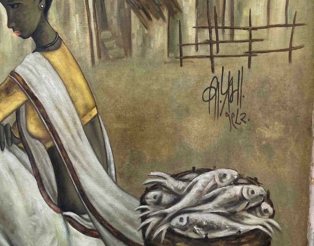 B. PRABHA (1933-2001) "UNTILTED", OIL ON CANVAS - 2