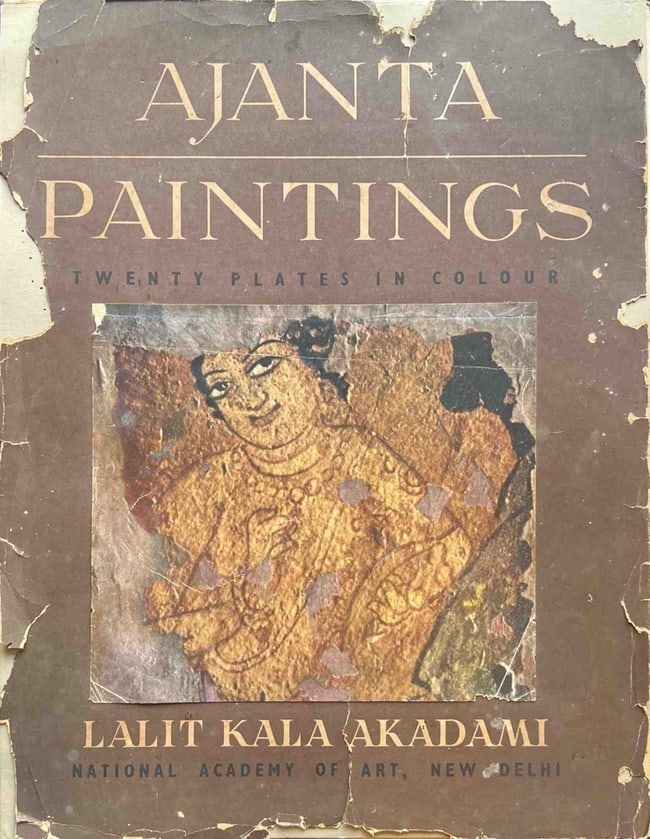 RARE 1956 EDITION -AJANTA PAINTINGS; PUBLISHED BY LALIT KALA AKADEMI, NEW DELHI: AJANTA PAINTINGS: TWENTY PLATES IN COLOUR (1956) SIZE: 13 _ 19 IN AUCTION TITLE:RARE 1956 EDITION -AJANTA PAINTINGS” PUBLISHED BY LALIT KALA AKADEMI, NEW DELHI DESCRIPTION:OFFERED HERE IS A
