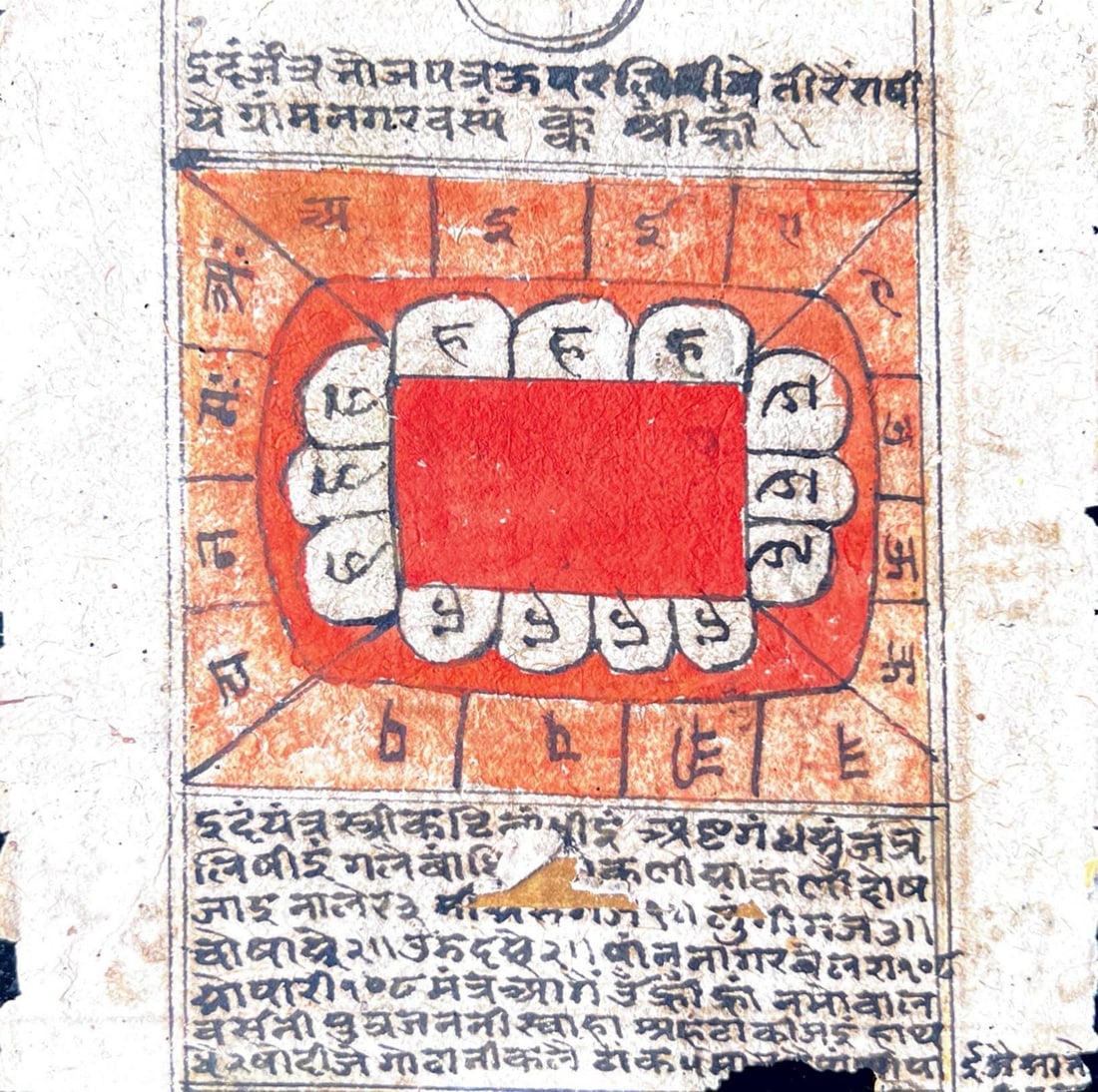 ANCIENT MANUSCRIPT PAGE IN BRAHMI OR EARLY INDIAN SCRIPT - 3