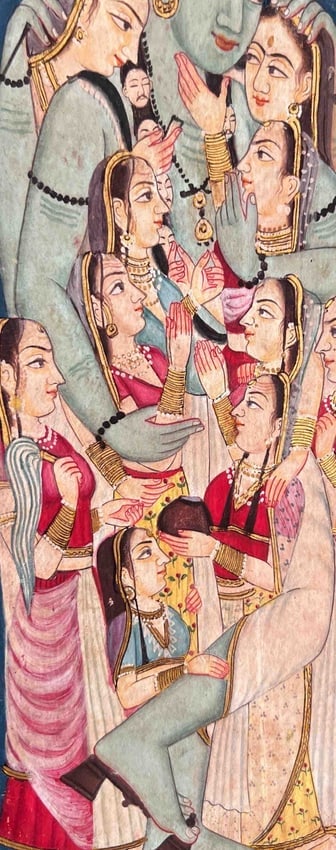 KANGRA MINIATURE - SHIVA FAMILY - 2