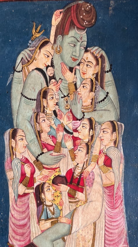 KANGRA MINIATURE - SHIVA FAMILY - 3