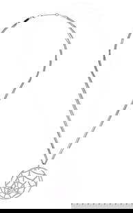 Chaumet Attrape Moi Catch Me Spider Web Diamond Necklace: A white gold spider web captures diamonds in Chaumet?s Catch Me If You Love Me necklace. With over 1.50 carats of diamonds this necklace is bound to capture your attention. Necklace 20 inches, adjusta