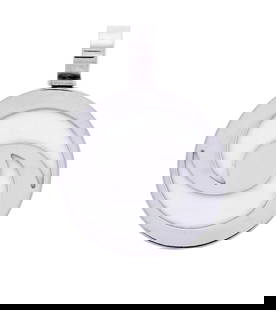 Bulgari Bvlgari Optical Illusion Pendant: This Bvlgari mother of pearl optical illusion pendant is crafted from stainless steel and 18kt white gold. The optical illusion is created with spinning inlaid mother of pearl in a swirling ying-yang
