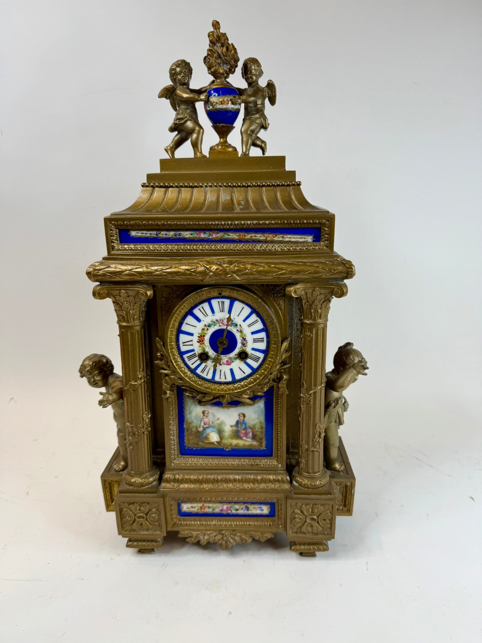 French Sevres Mantel Clock (1 of 7)