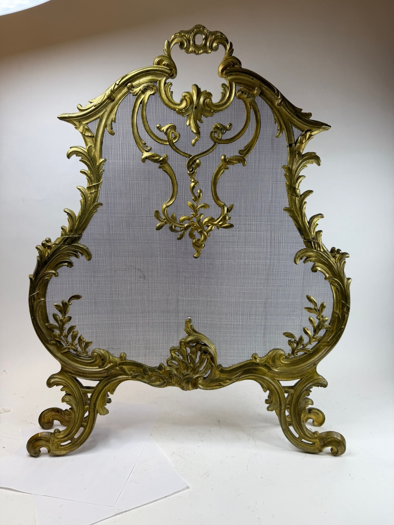 19th Century Bronze Fire Screen (1 of 13)
