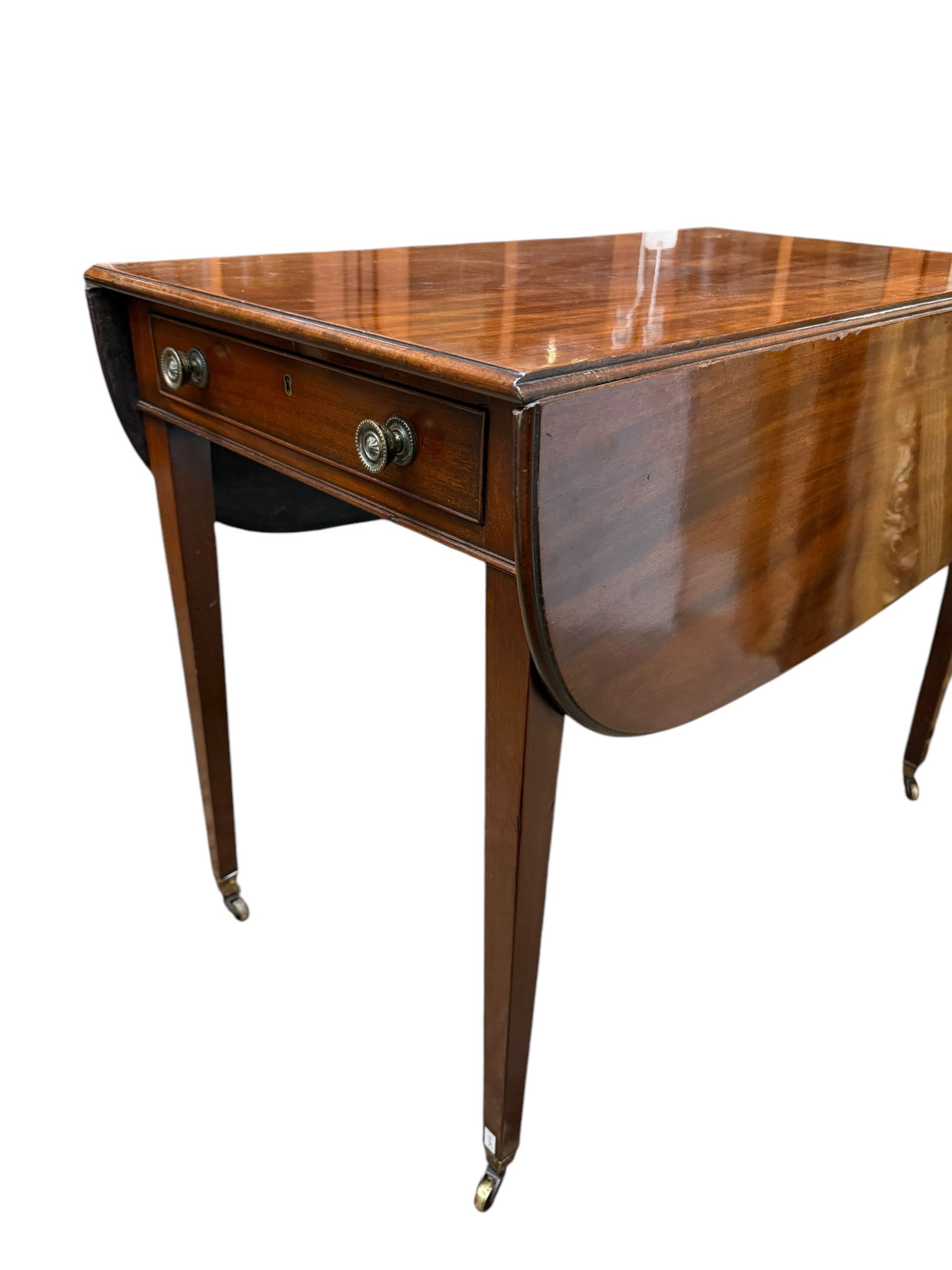 19th Century English One Board Pembroke Table - One Drawer (1 of 12)