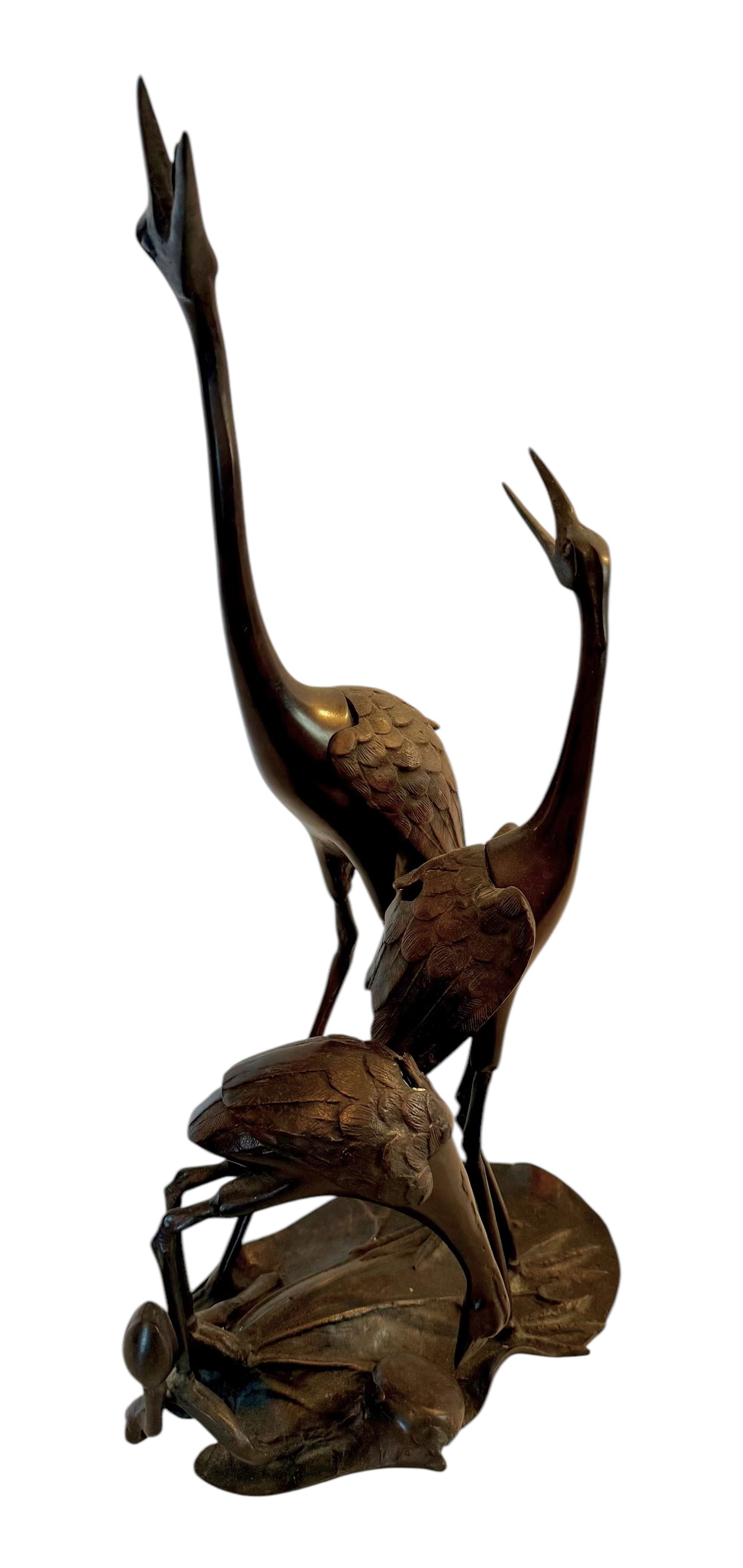 Bronze Statue of Three Cranes (1 of 5)