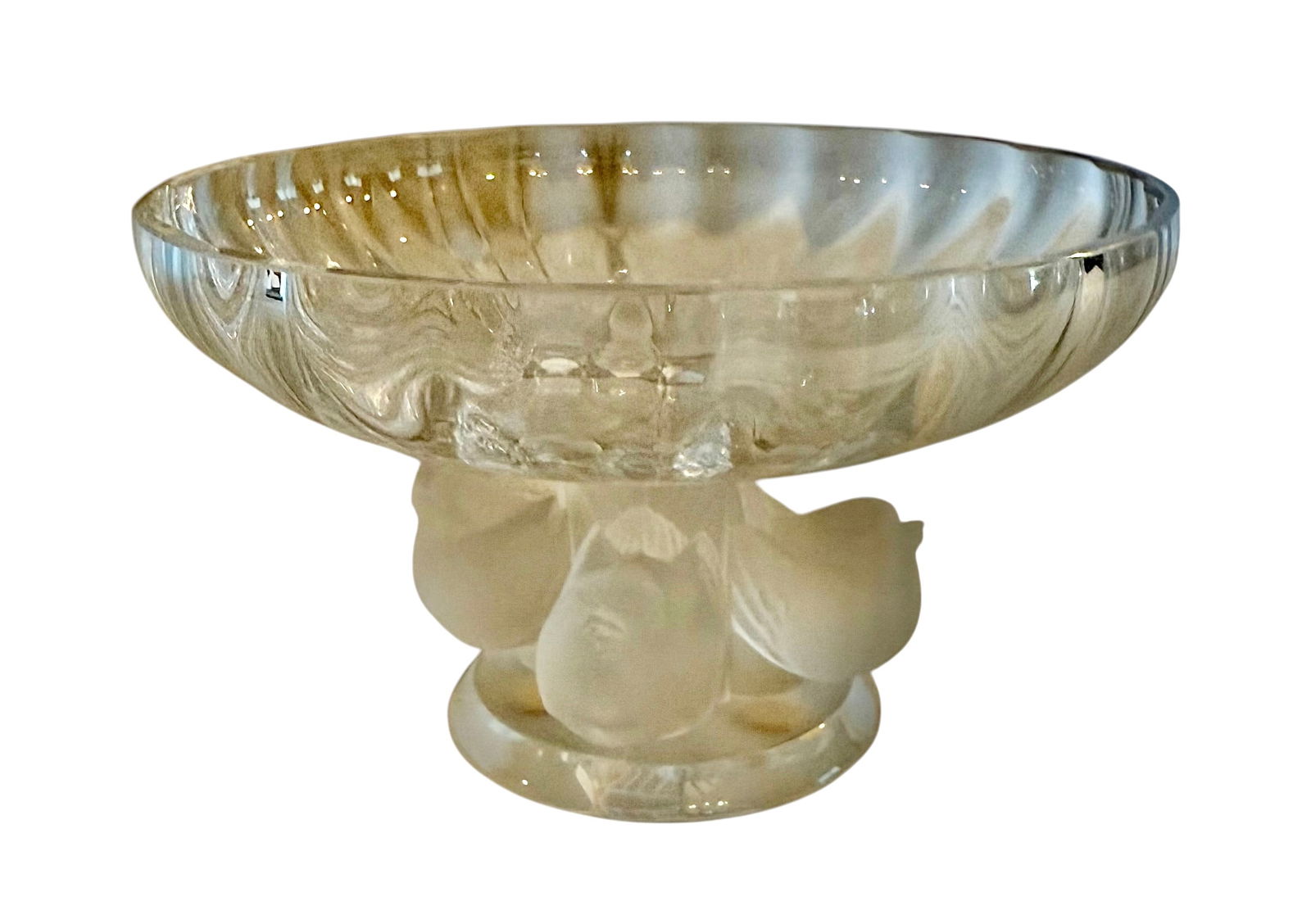 Lalique 'Nogent' Compote with Four Birds (1 of 2)