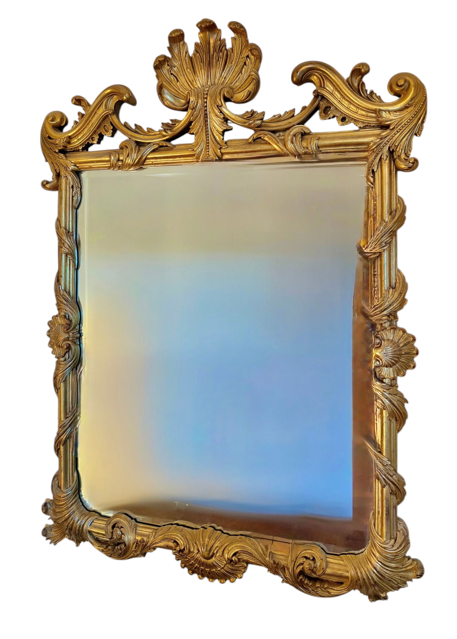 French Rococo Style Mirror in Gilt Frame (1 of 4)