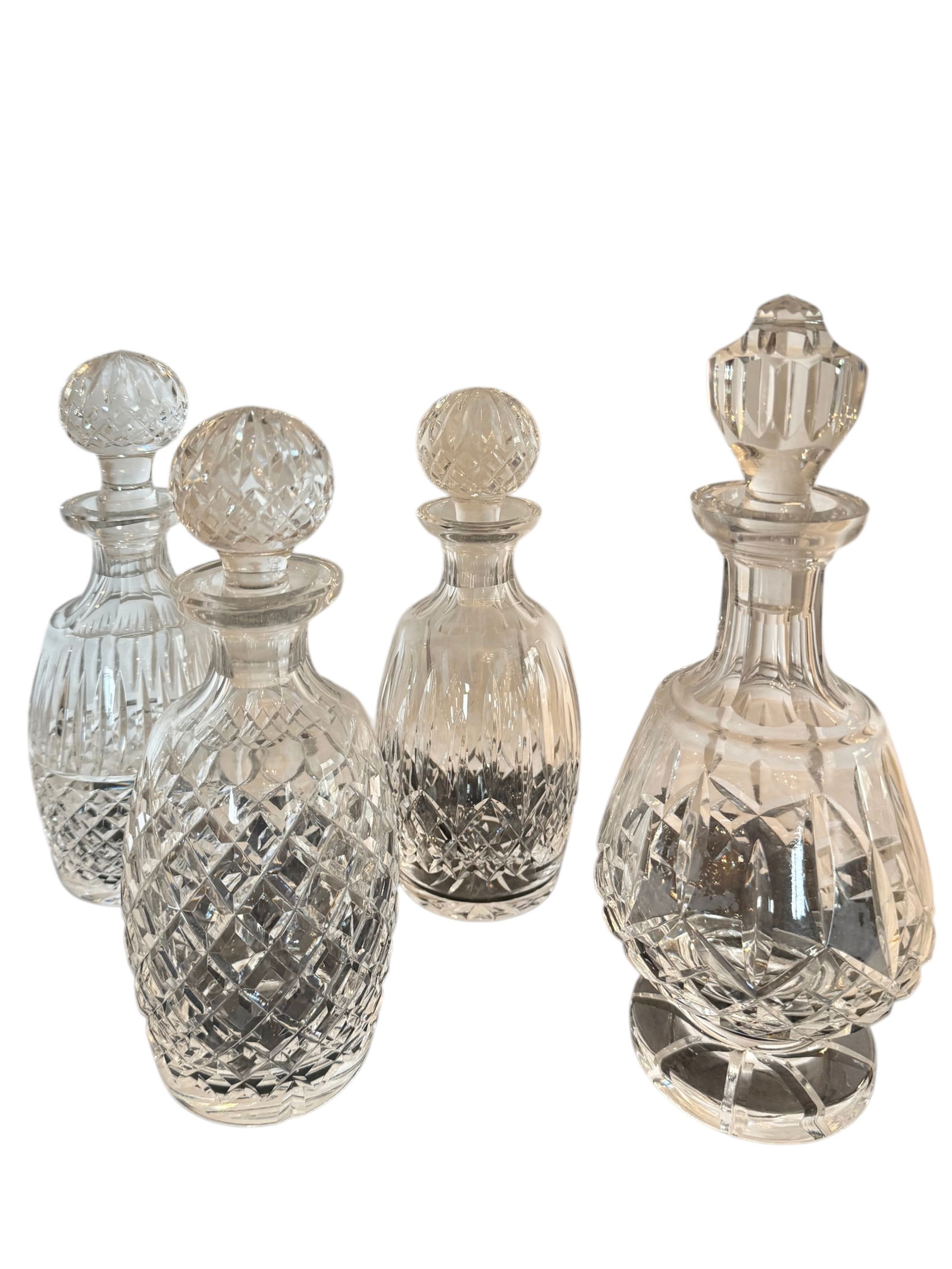 Lot of 4 Crystal Decanters (1 of 8)