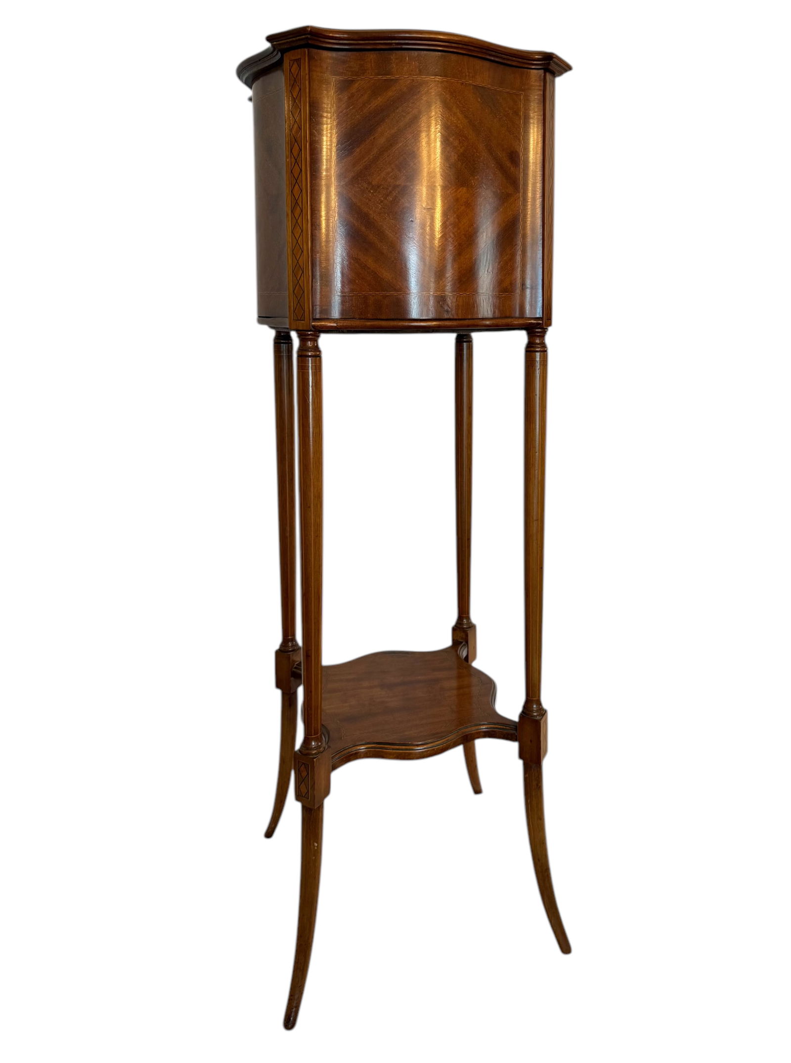 Edwardian Inlay Fern Stand (1 of 2)