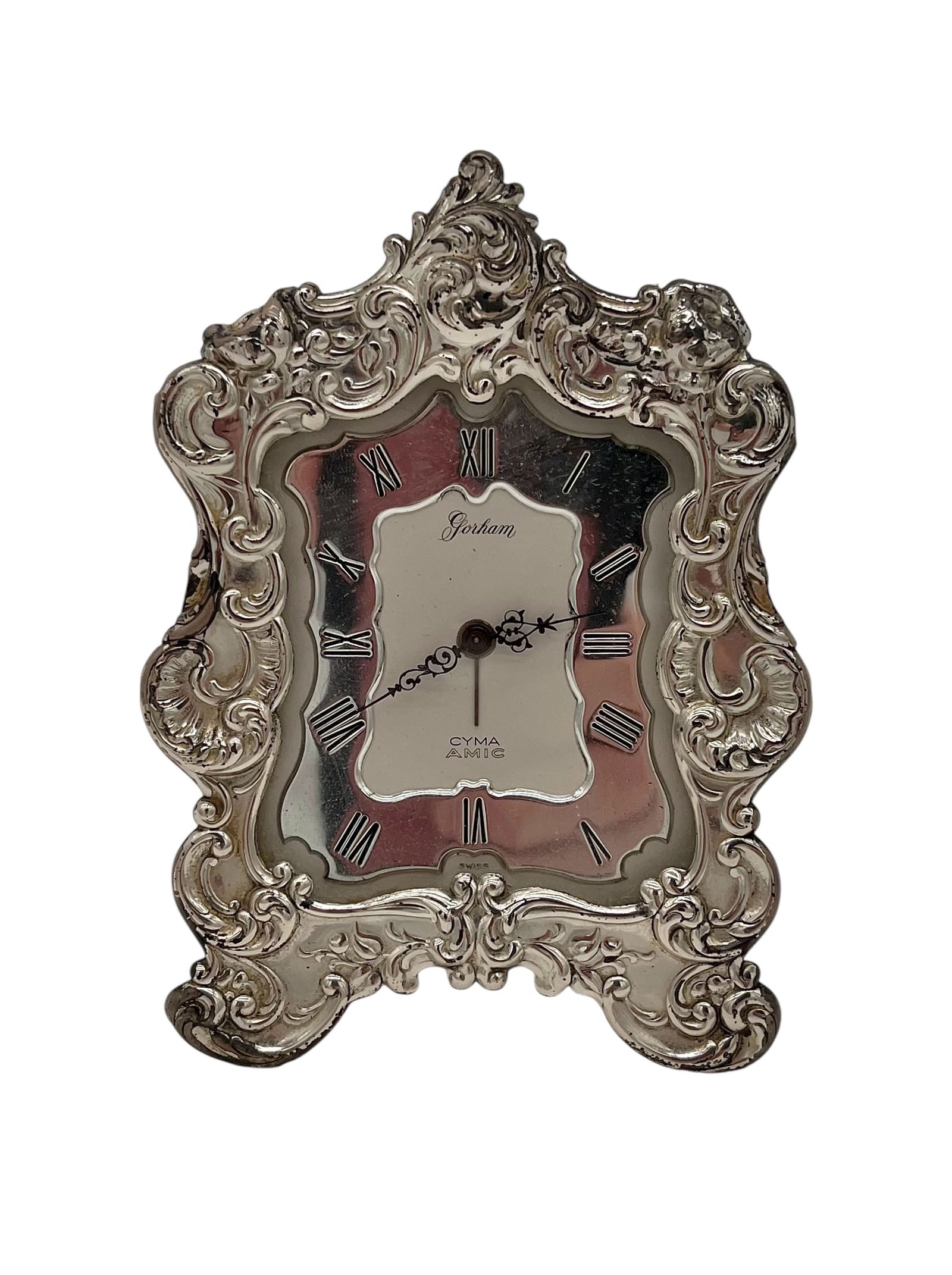 Gorham Sterling Silver Travel Alarm Clock - Cyma Amic (1 of 5)