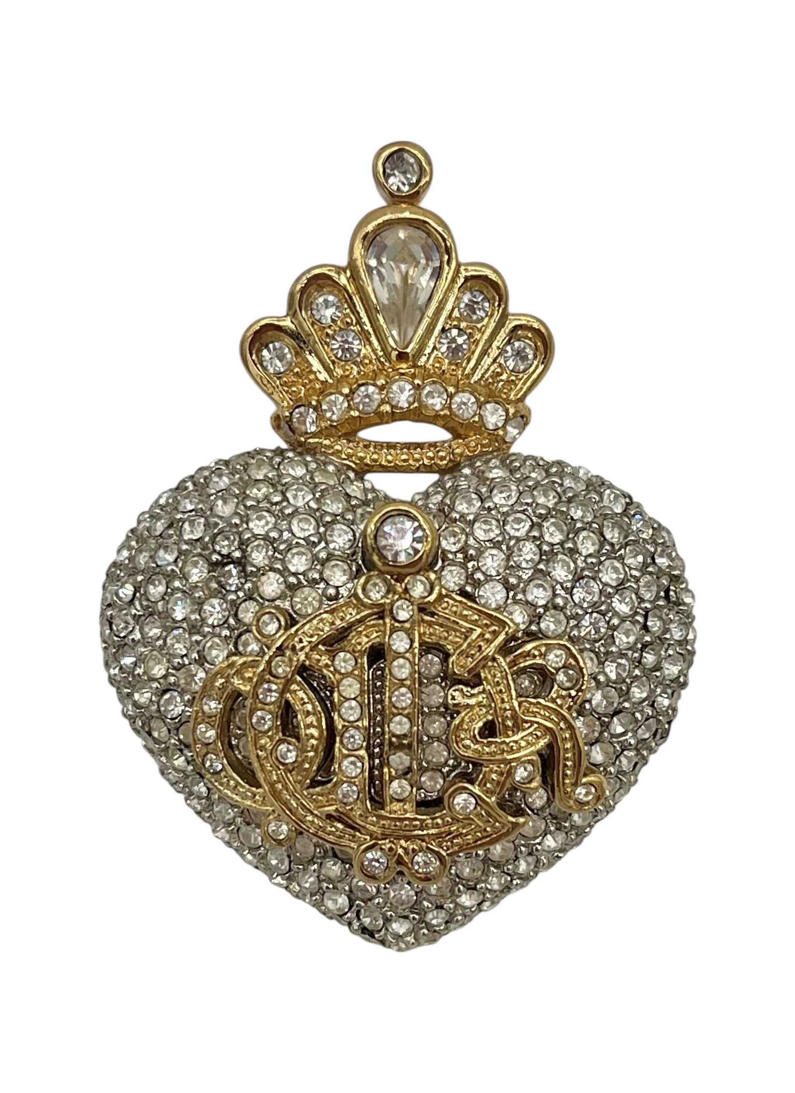 Vintage Dior Heart Brooch: Paris France, 1980-1990